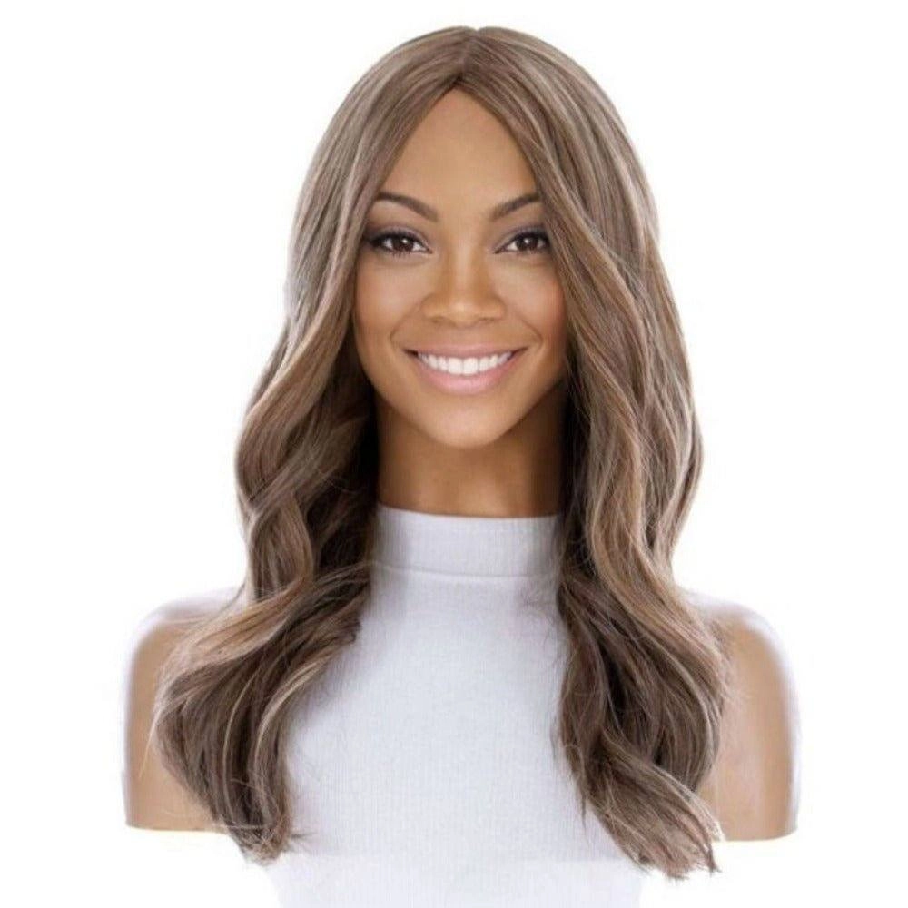 22" Ponytail Silk Part Wig Medium Blonde