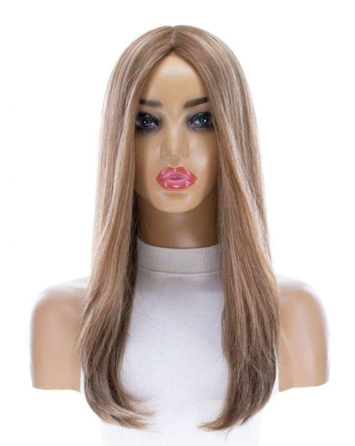 22" Ponytail Silk Part Wig Medium Blonde