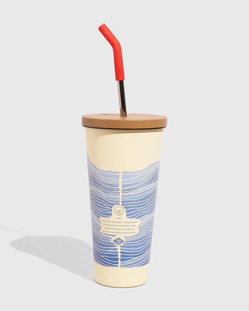 24 oz Insulated Steel Straw Tumbler