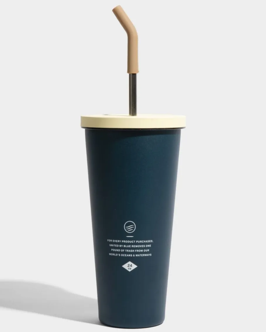 24 oz Insulated Steel Straw Tumbler