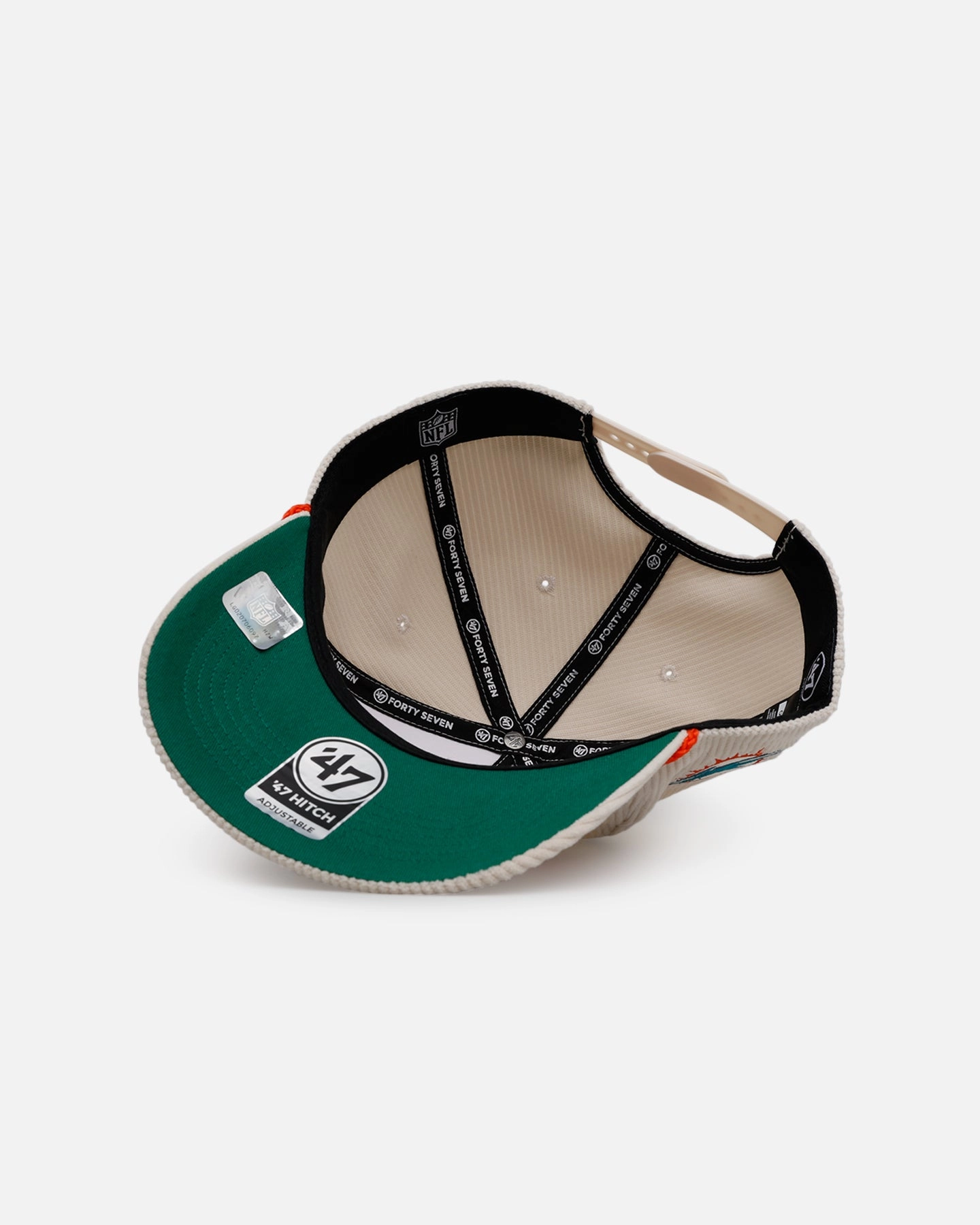 47 Brand Miami Dolphins 'Natural Script' Premium Hitch Corduroy Snapback Natural