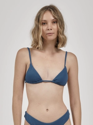 Adira Triangle Bikini Top - Botanical Blue