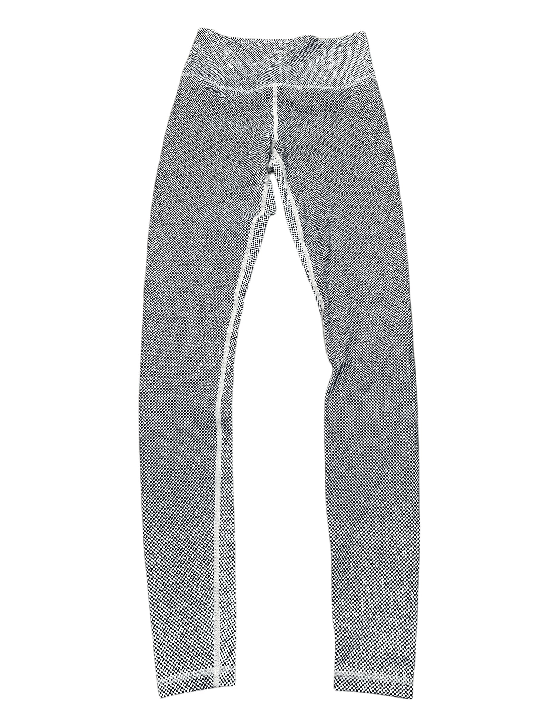 Athletic Leggings By Zyia In Black & White, Size:Xs