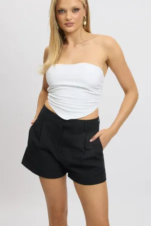 Black Shorts Mid Rise