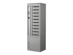 Bretford TechGuard Connect - Cabinet unit (charge only) - for 10 notebooks/tablets/cellular phones - lockable - steel - pacific TCLAUS100EFEE