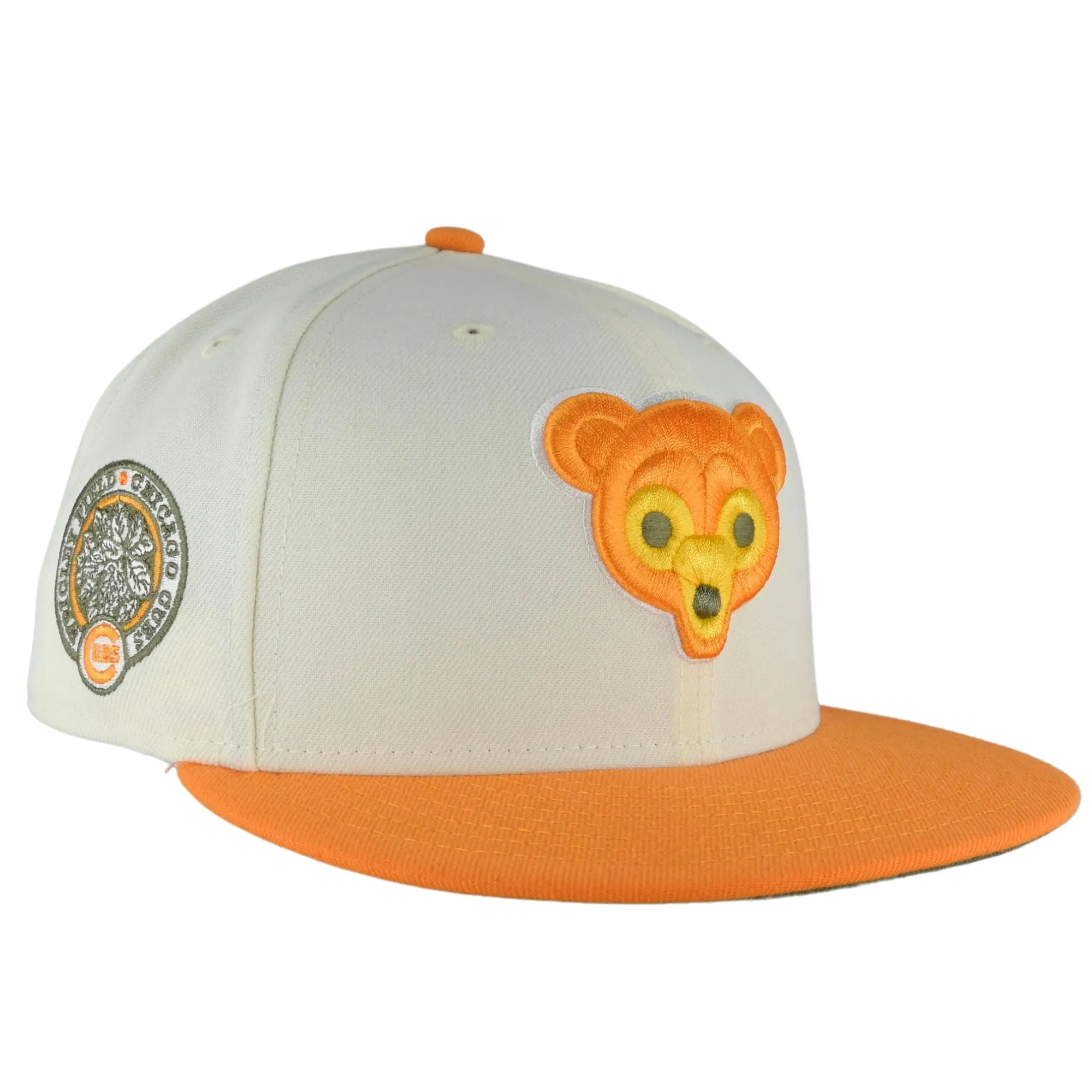 Chicago Cubs Chrome Orange Olive New Era 59FIFTY Fitted Hat