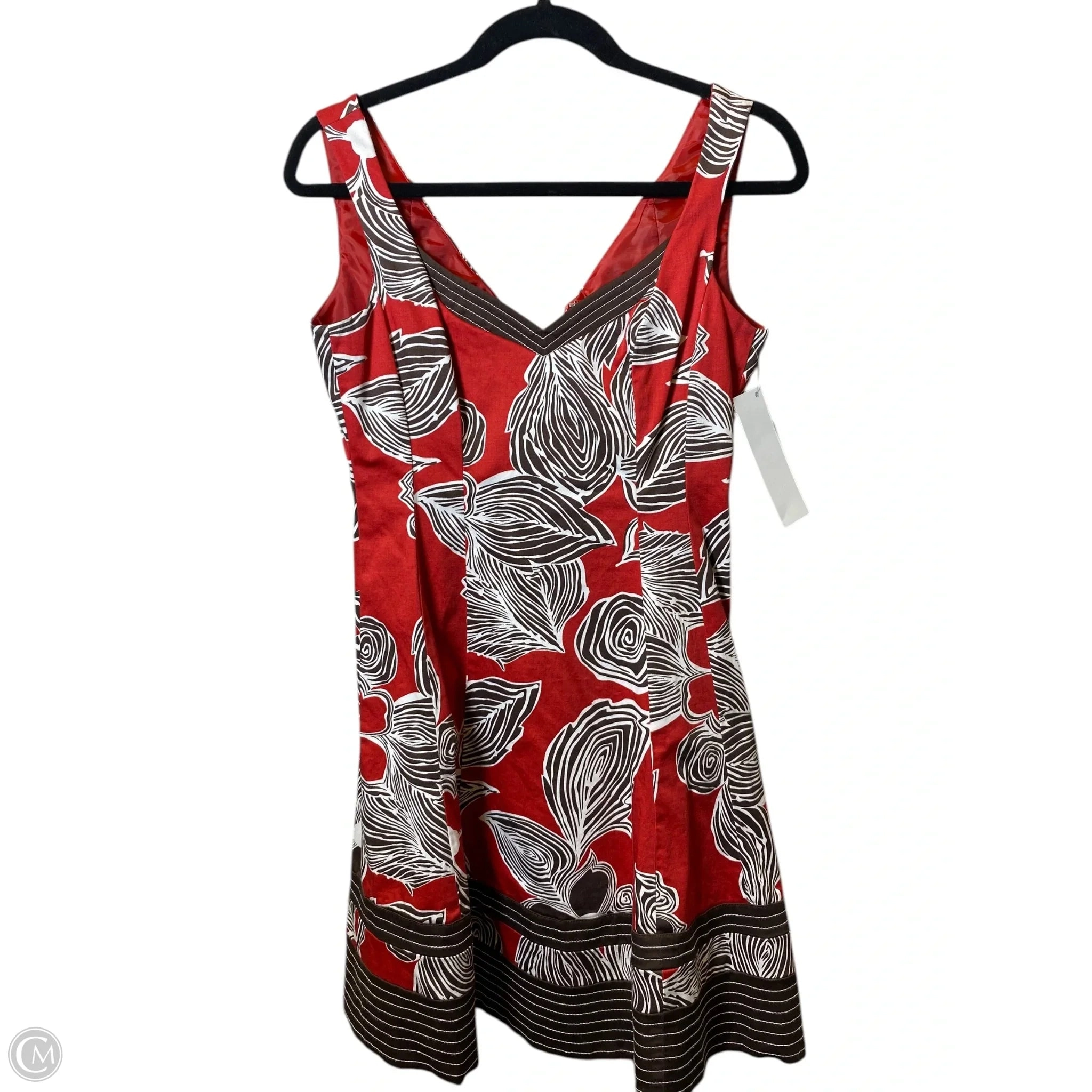 Dress Casual Midi By Nine West In Multi-colored, Size: S