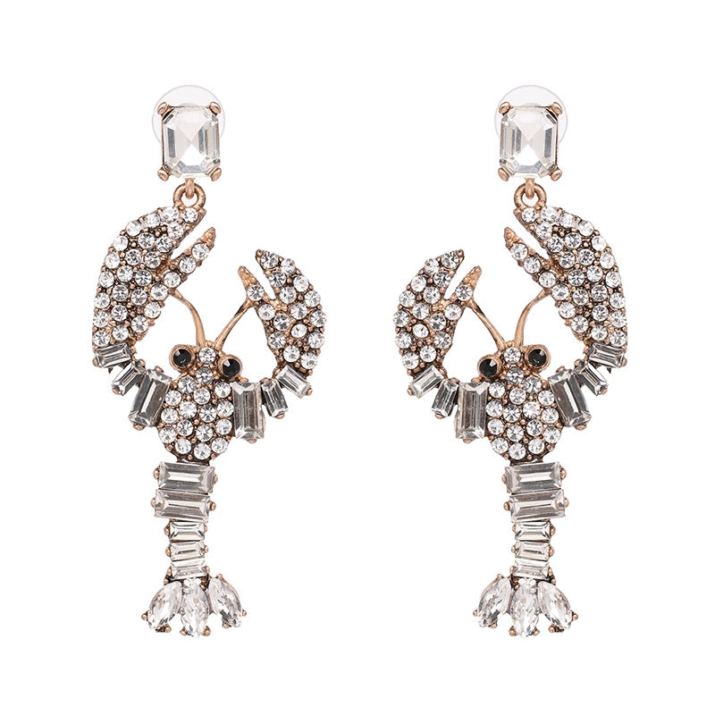 Fashion Personality Lobster Earrings Female Shi Earrings Accessories