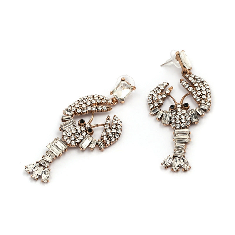 Fashion Personality Lobster Earrings Female Shi Earrings Accessories