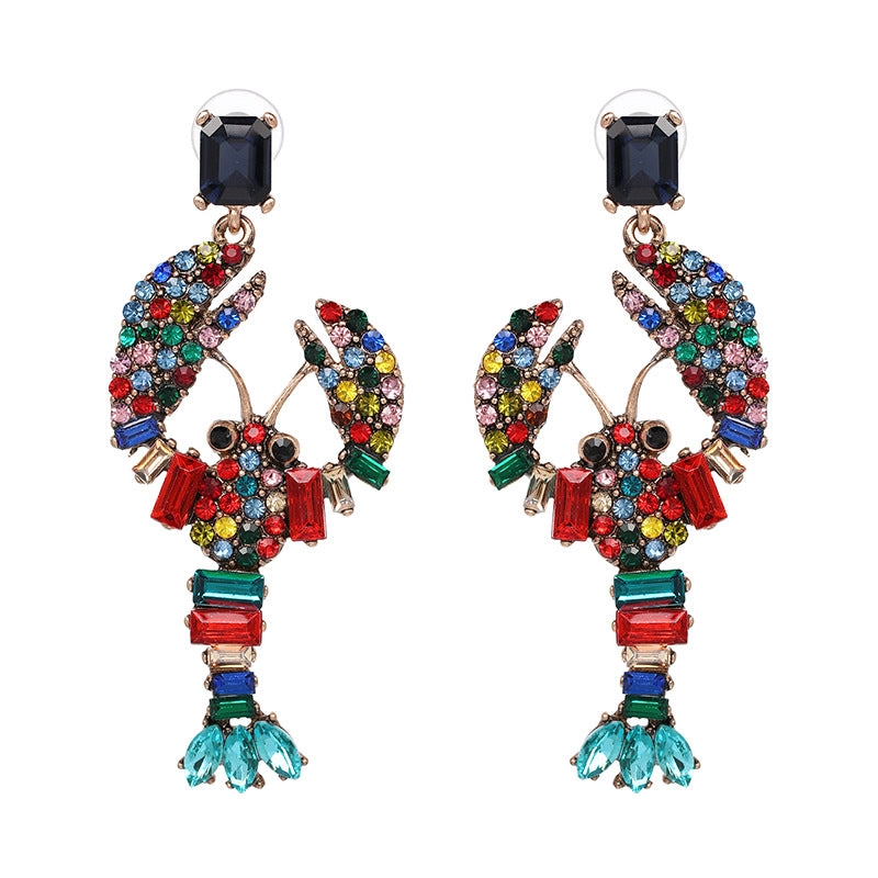 Fashion Personality Lobster Earrings Female Shi Earrings Accessories