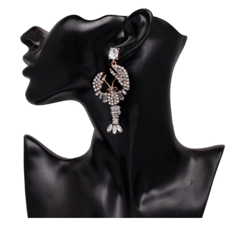 Fashion Personality Lobster Earrings Female Shi Earrings Accessories
