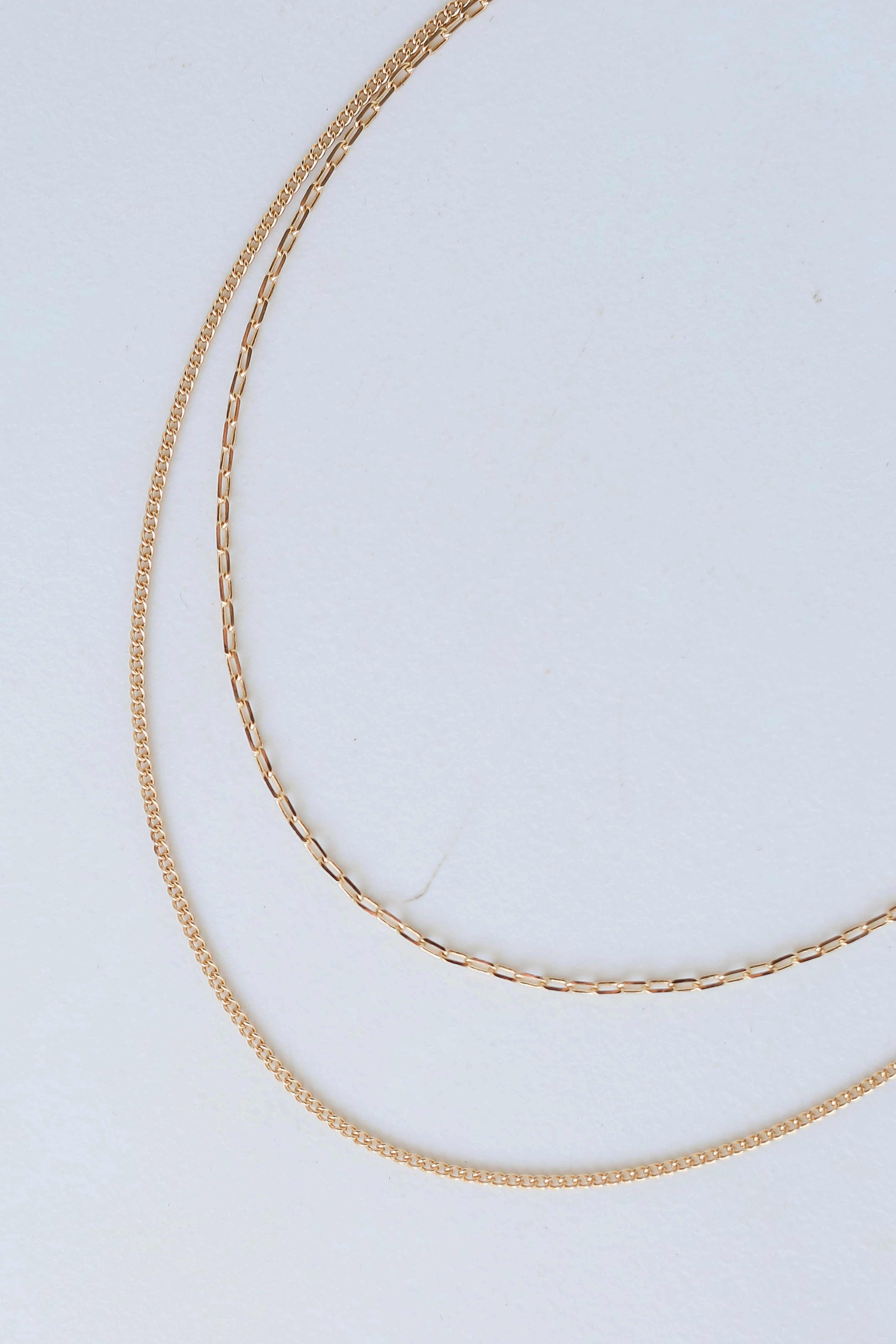 FINAL SALE - Annabelle Gold Layered Chain Necklace