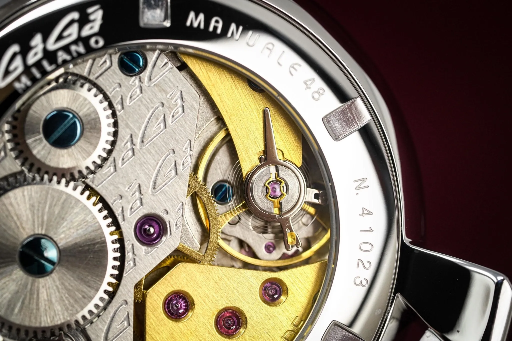 GaGà Milano Watch Hand Winding Manuale 48MM Multi Colour 5010.01