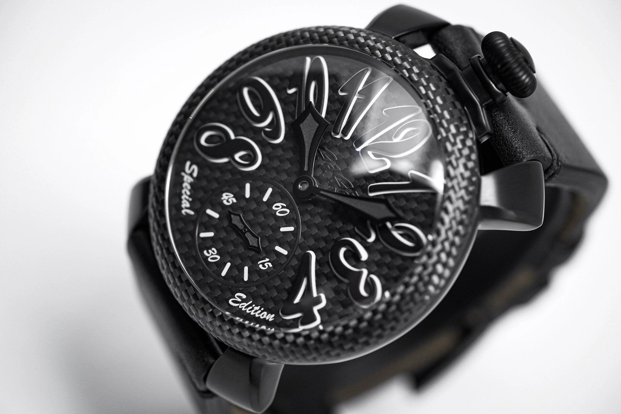 Gagà Milano Watch Manuale 48mm Special Edition Black Carbon