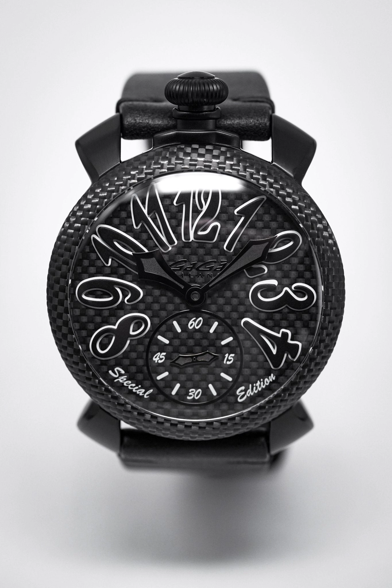 Gagà Milano Watch Manuale 48mm Special Edition Black Carbon