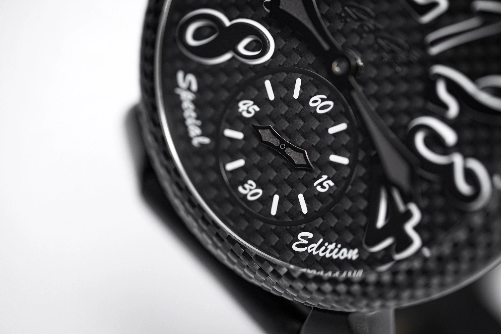 Gagà Milano Watch Manuale 48mm Special Edition Black Carbon