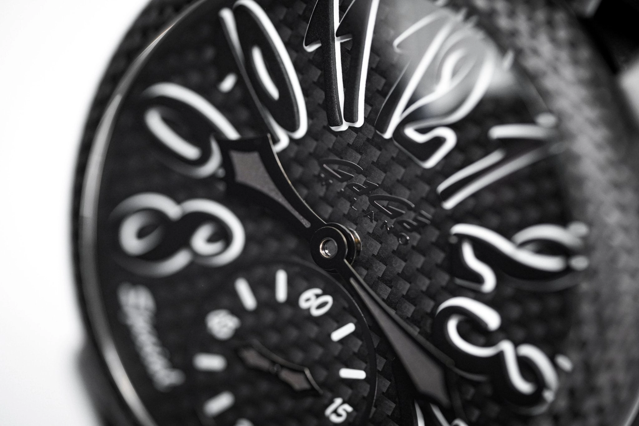Gagà Milano Watch Manuale 48mm Special Edition Black Carbon