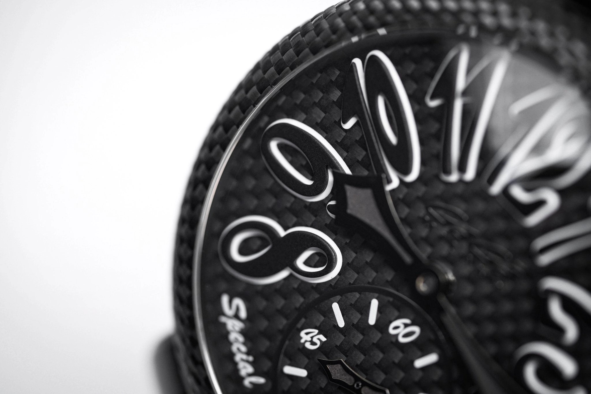 Gagà Milano Watch Manuale 48mm Special Edition Black Carbon
