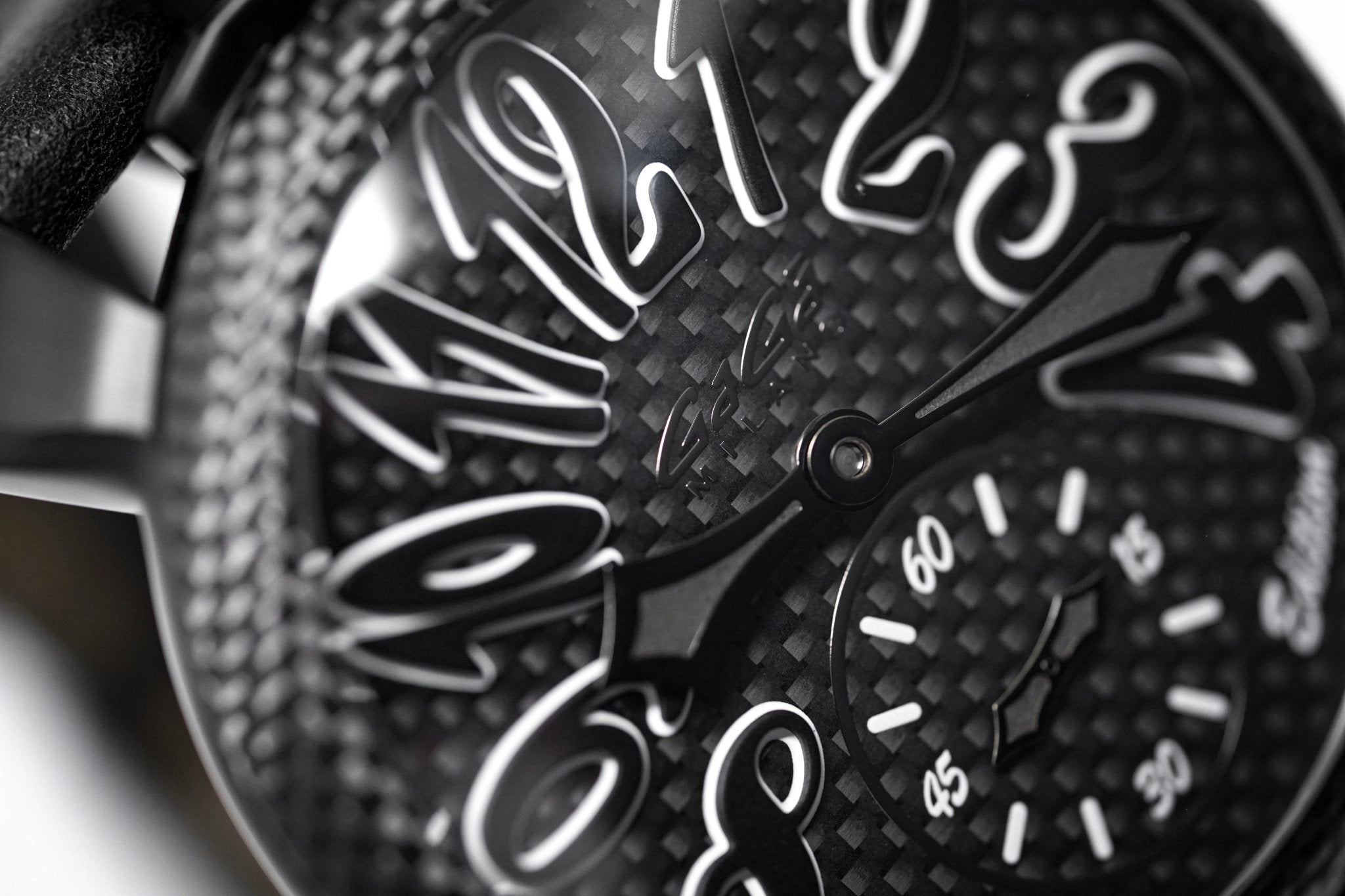 Gagà Milano Watch Manuale 48mm Special Edition Black Carbon