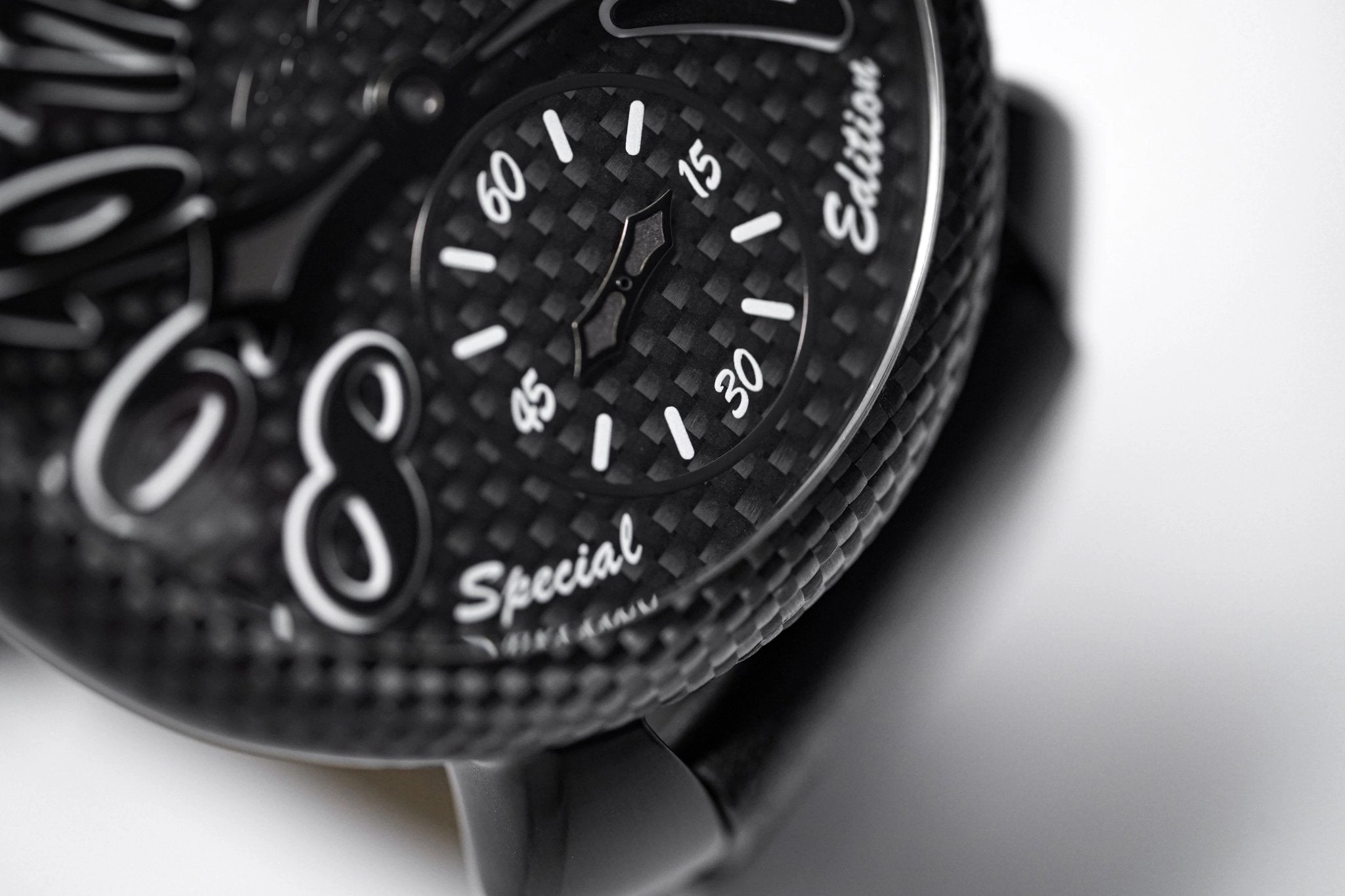 Gagà Milano Watch Manuale 48mm Special Edition Black Carbon