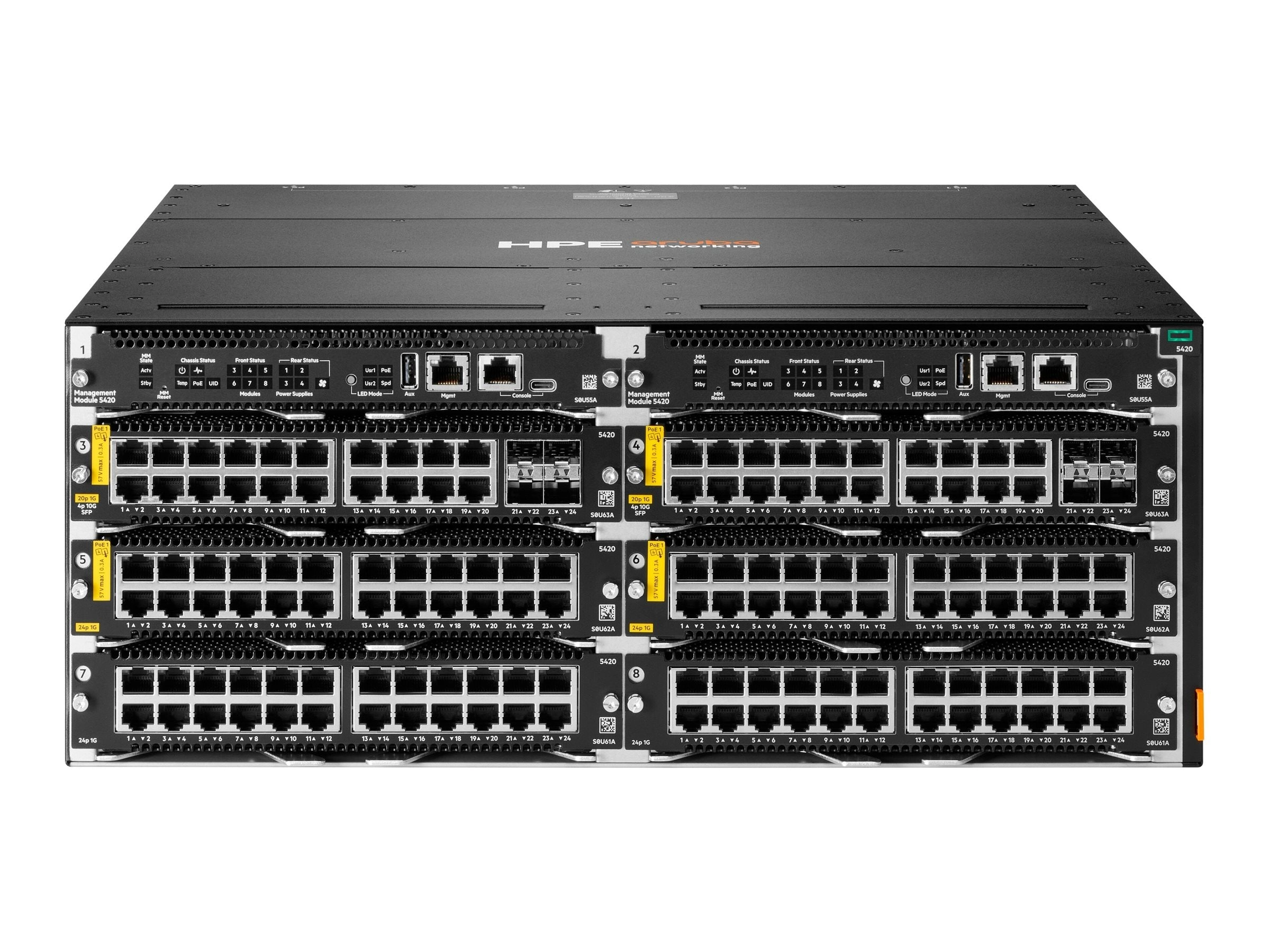 HPE Aruba Networking CX 5420 20p 10M/100M/1G Class4 PoE 4p SFP  1G/10G LRM Module - Switch - L3 - managed - 20 x 10/100/1000 S0U63A