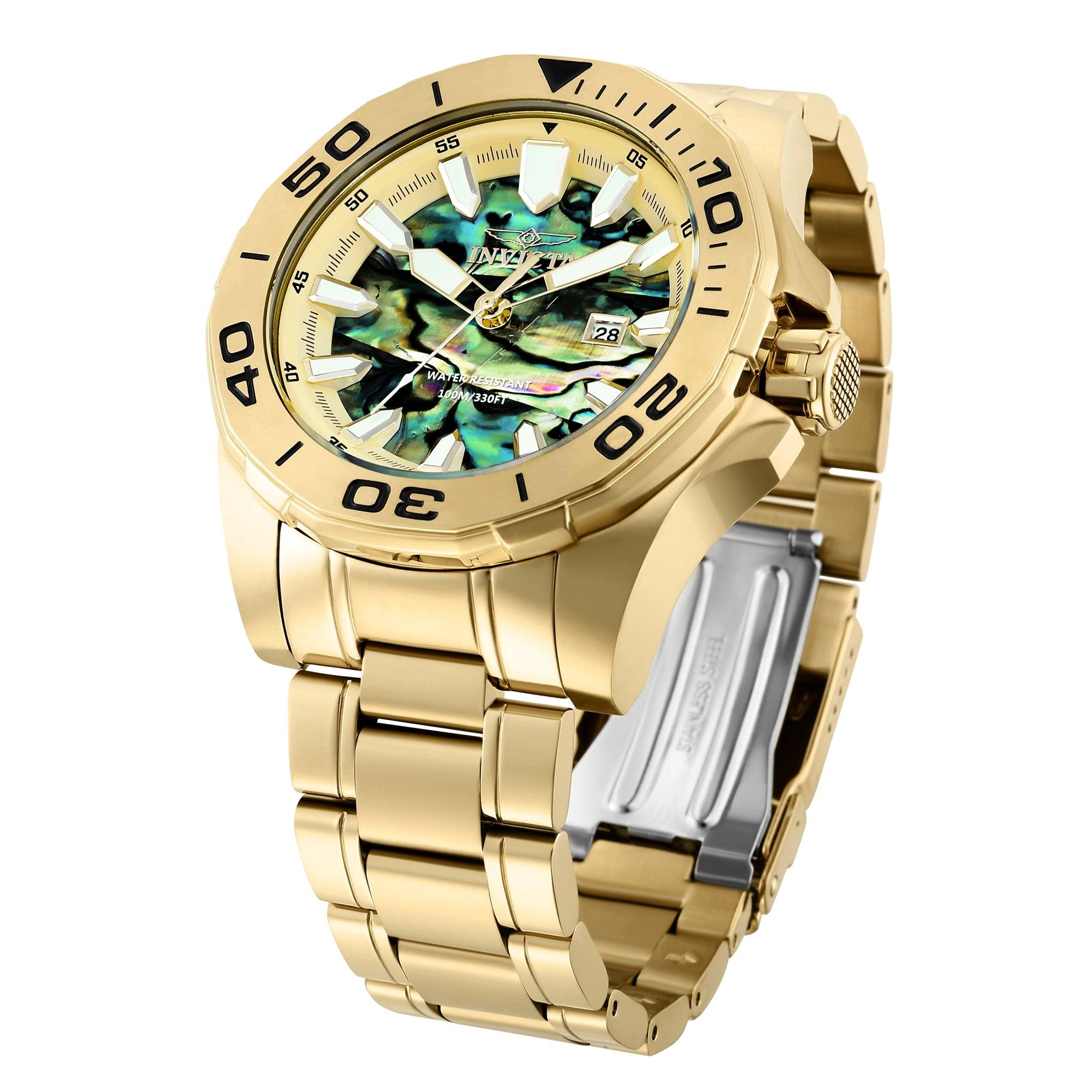 Invicta 36277 Pro Diver Men's Watch w/ Abalone Dial