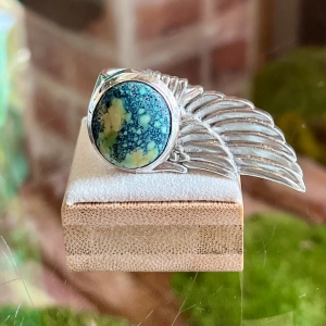 KING BABY Wing Silver Ring SZ 11 TS3974