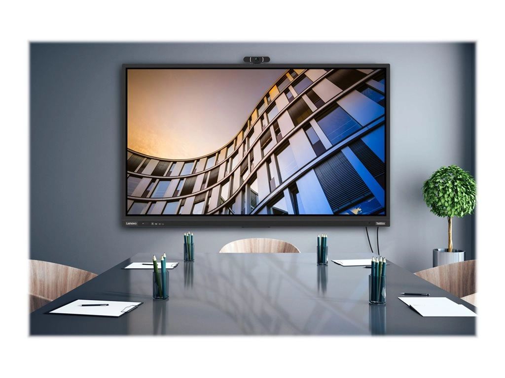 Lenovo ThinkVision T75 - 75 Diagonal Class LED-backlit LCD display - interactive - with touchscreen (multi touch) / 8-microphone 62F4KATCUS