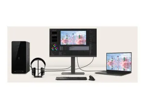 LG 24BA650-B - LCD monitor - 24 (23.8" viewable) - 1920 x 1080 Full HD (1080p) @ 100 Hz - IPS - 250 cd/mï¿½ - 1300:1 - 5 ms -