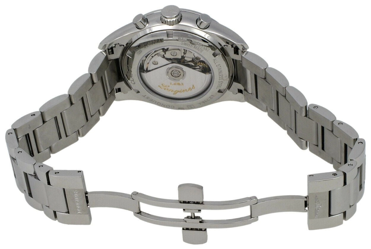 Longines Conquest Classic Automatic Chronograph Moonphase Mens Watch Calendar L2.798.4.72.6