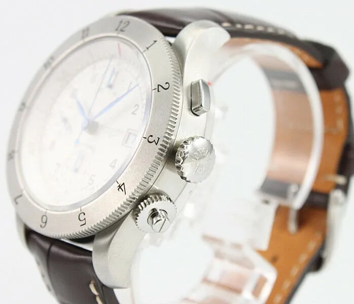 Longines Heritage Automatic Chronograph Stainless Steel Mens Strap Watch Calendar L2.741.4.73.2