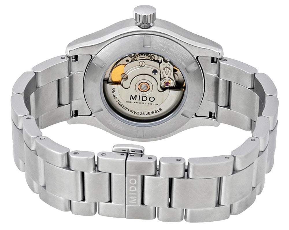 Mido Multifort Stainless Steel White Dial Day-Date Automatic Unisex Watch M018.830.11.012.00