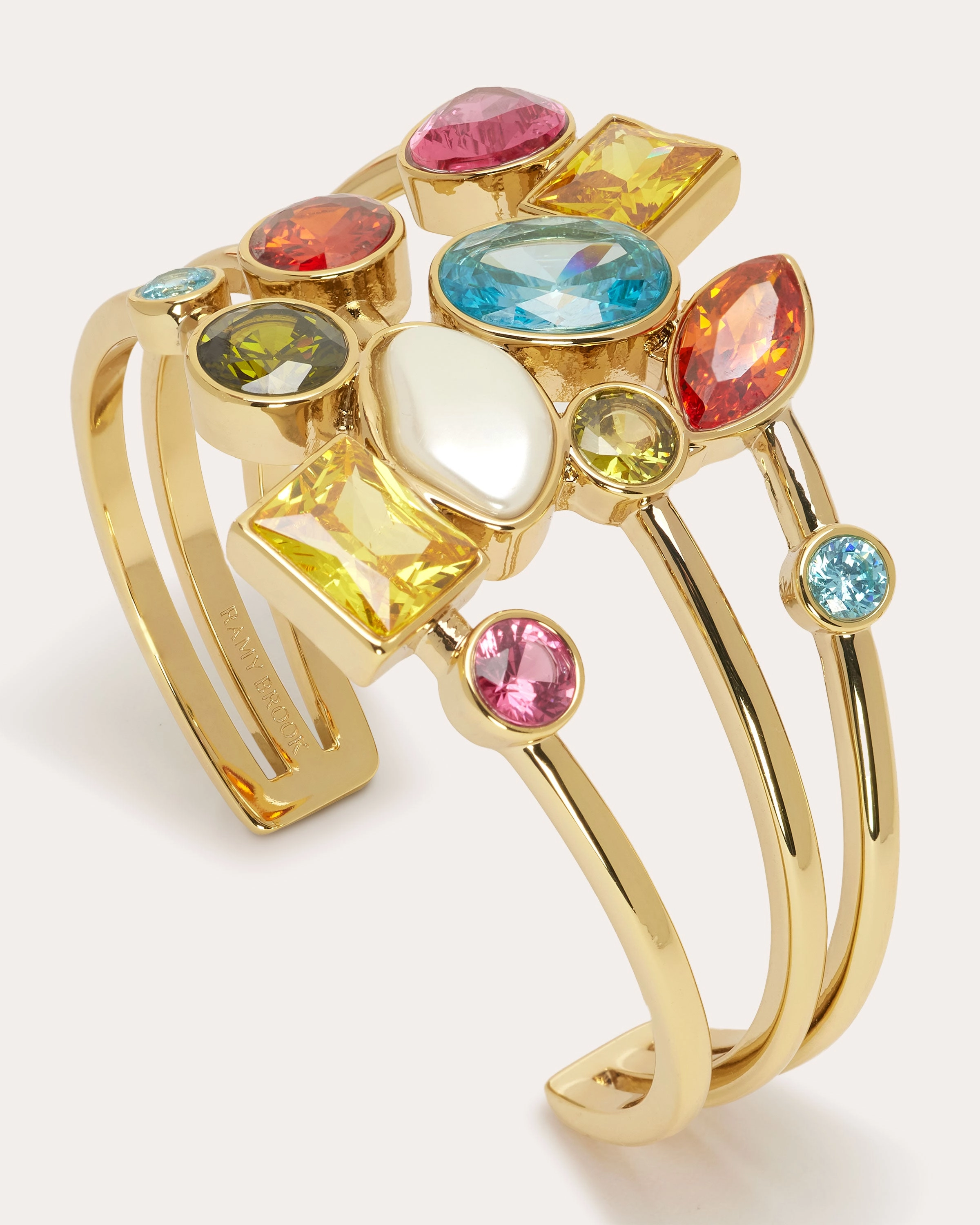 Millie Multicolor Stone Cuff Bracelet