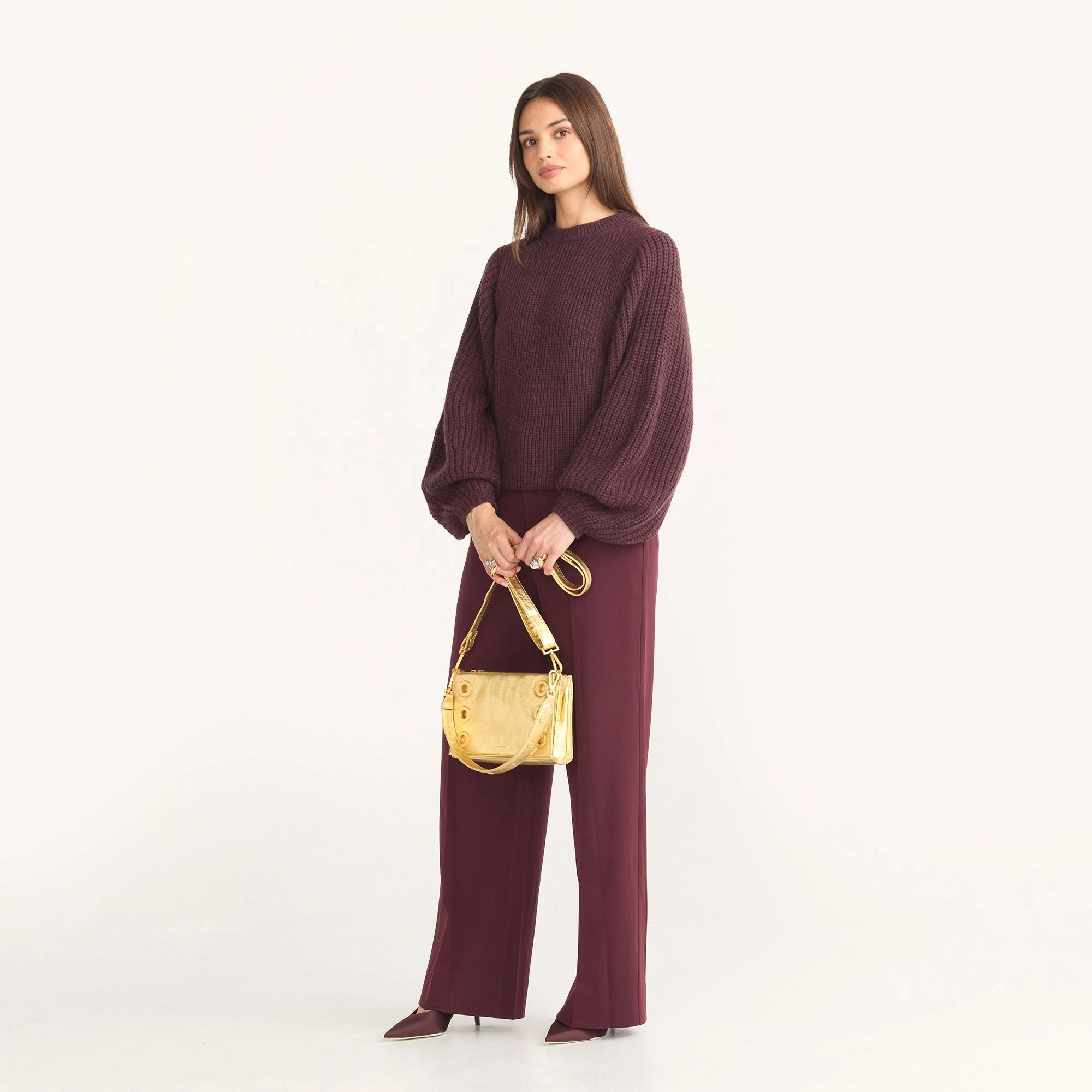 Montana Clutch | Gala Gold/Brushed Gold Hammered | Sml