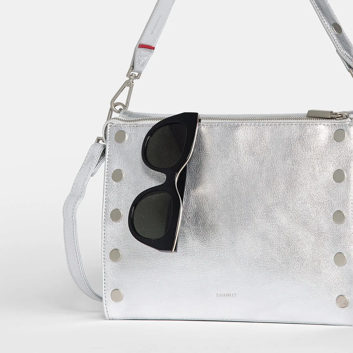Montana Clutch | Sidewalk Silver/Brushed Silver | Lrg