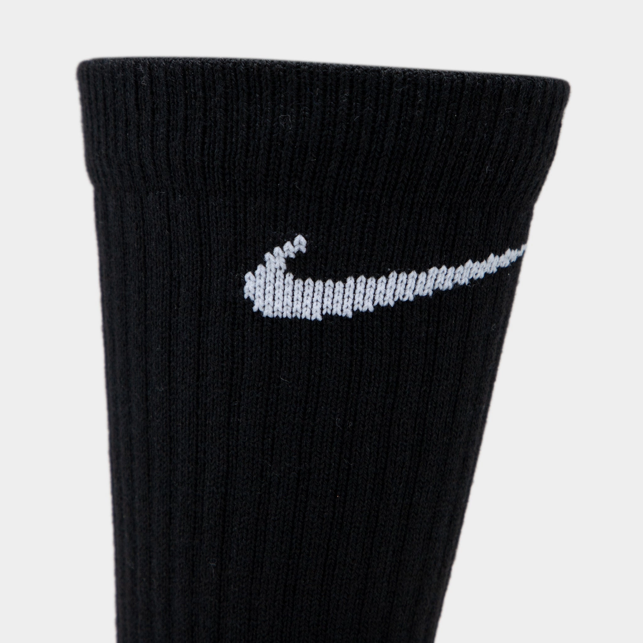 Nike Elite Crew Basketball Socks Black / White - White