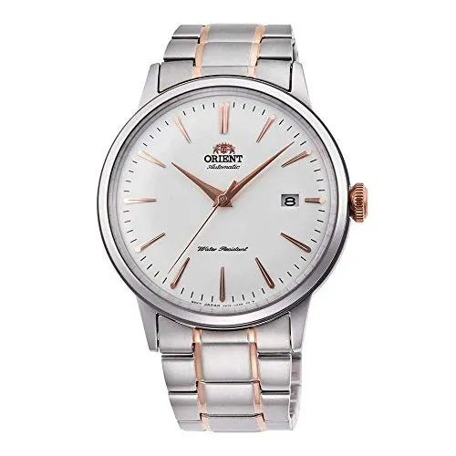 Orient Classic Mechanical Bambino 2 Tone Rose Gold Dress Watch RA-AC0004S