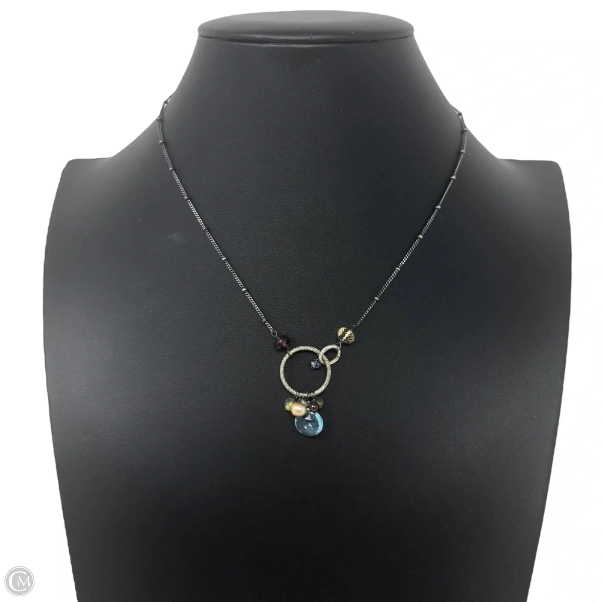 Paige Colorful Gems Pendant Necklace In Sterling Silver By Anna Balkan