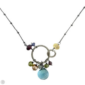 Paige Colorful Gems Pendant Necklace In Sterling Silver By Anna Balkan