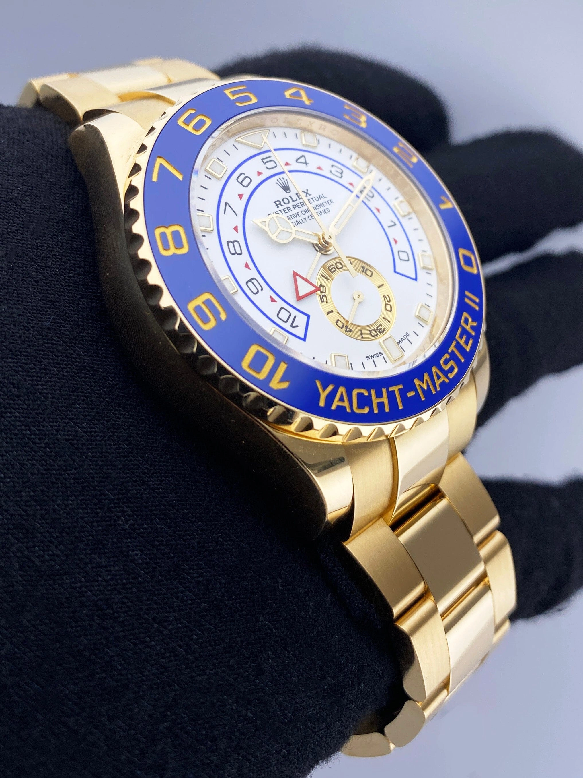 Rolex Yacht-Master II 116688 18K Yellow Gold Mens Watch Box Papers