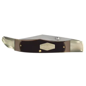 Schrade Old Timer Folder Knife - Pioneer Lockblade Clip with Thumb Knob | 223OT