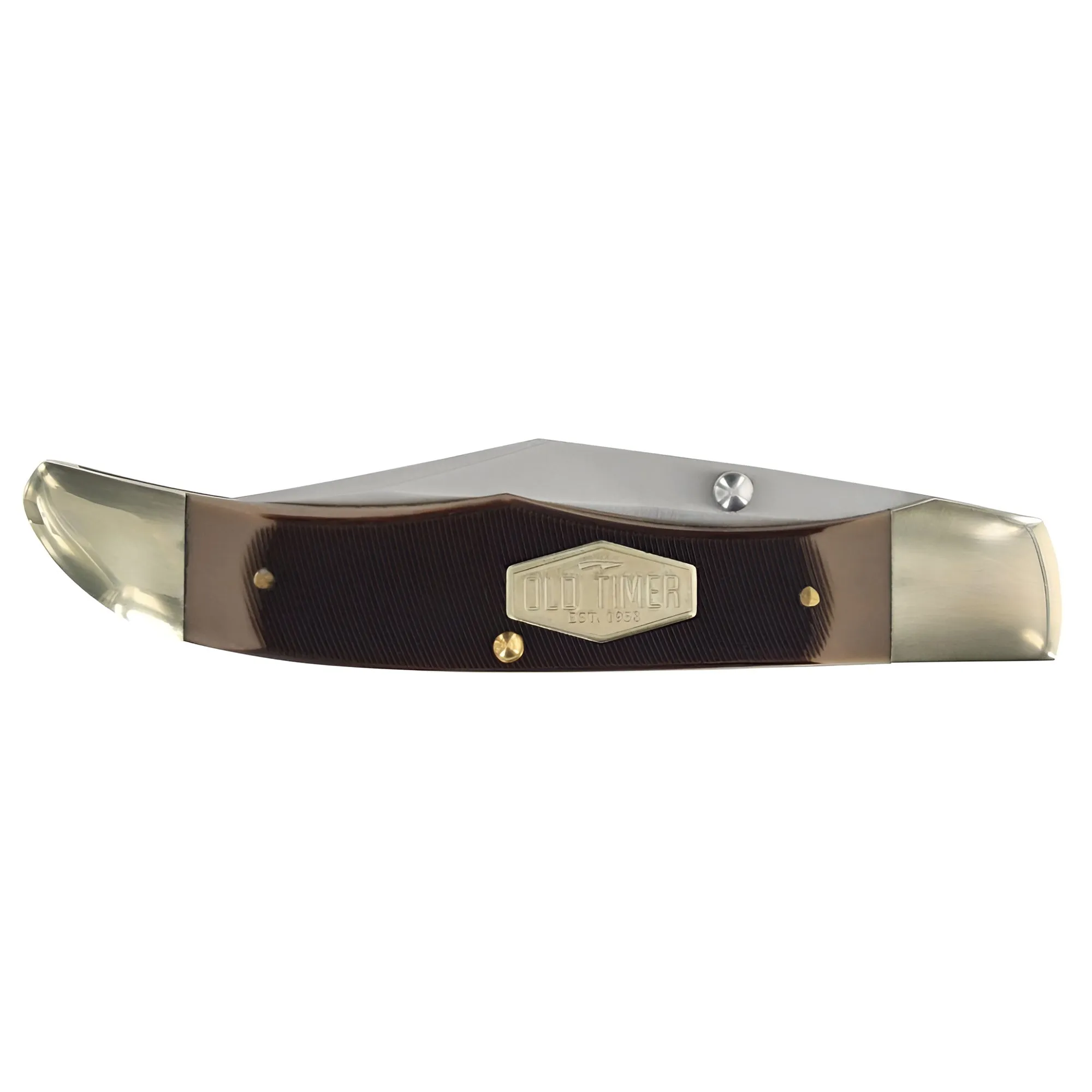 Schrade Old Timer Folder Knife - Pioneer Lockblade Clip with Thumb Knob | 223OT