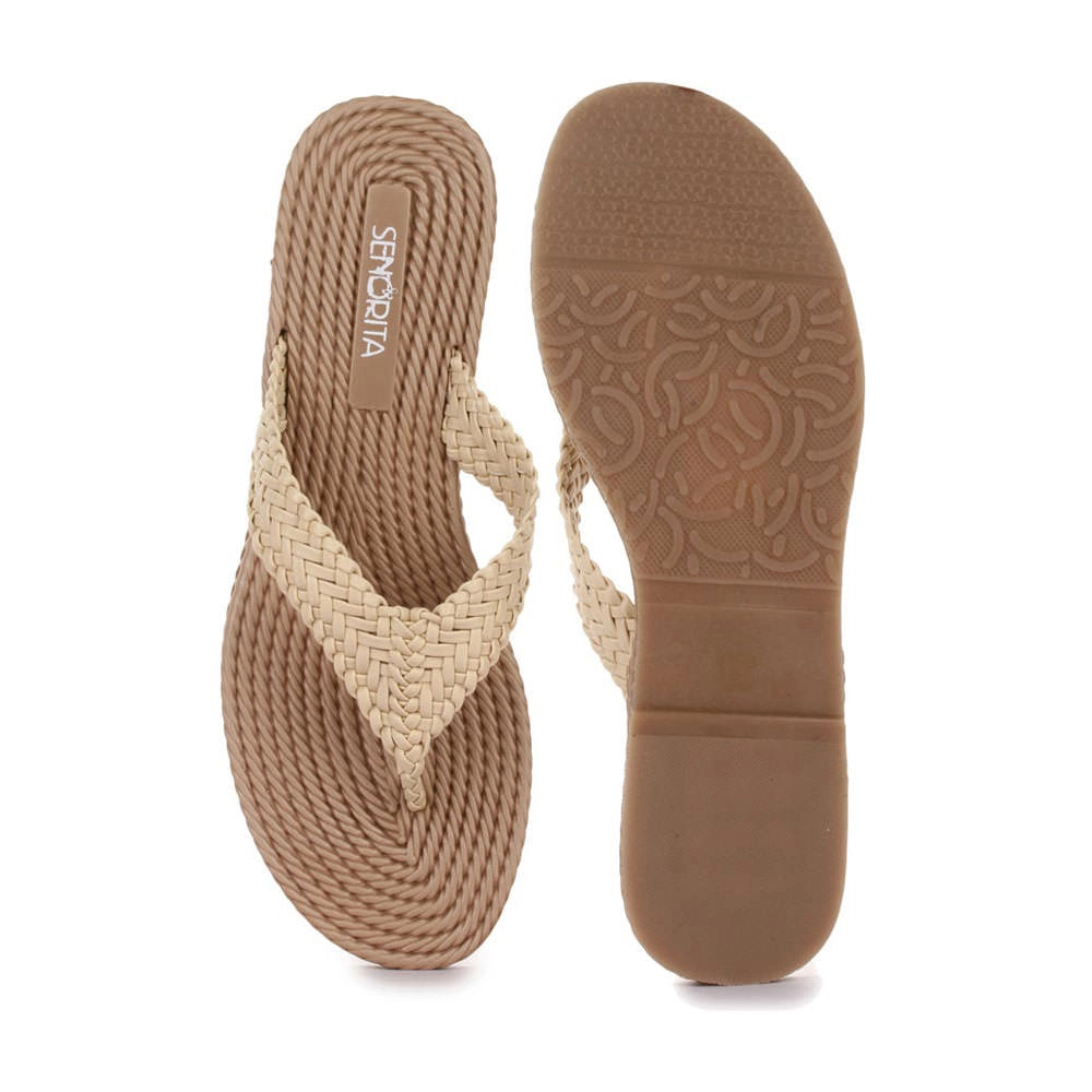 Senorita Casual (Beige) Slipper For Women LSM-0135 By Liberty