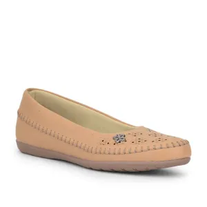 Senorita Fashion Ballerina For Ladies (Tan) LPM-122 By Liberty