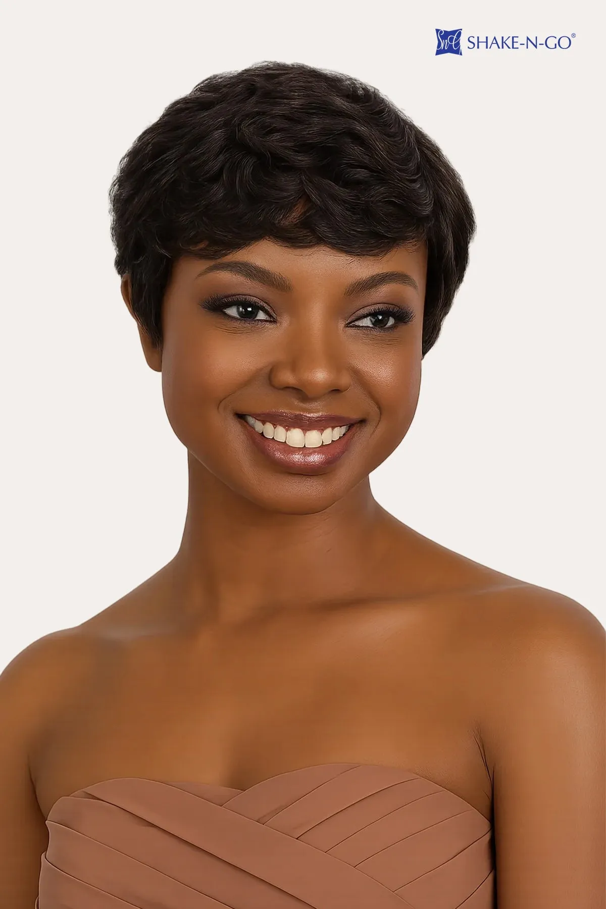 SHAKE N GO GOLDEN 100% HUMAN HAIR WIG - MEAGAN