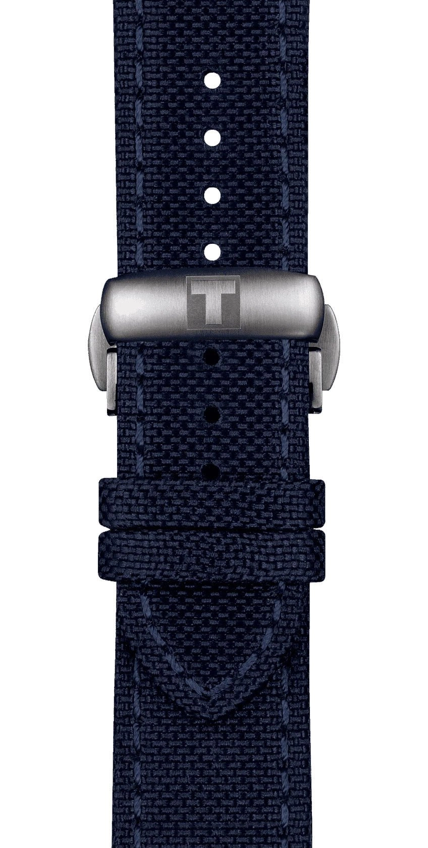 Tissot T-Sport Seastar 1000 Automatic Powermatic 80 Silicium Blue Dial Blue Textile Strap Date Mens Watch T120.407.17.041.01