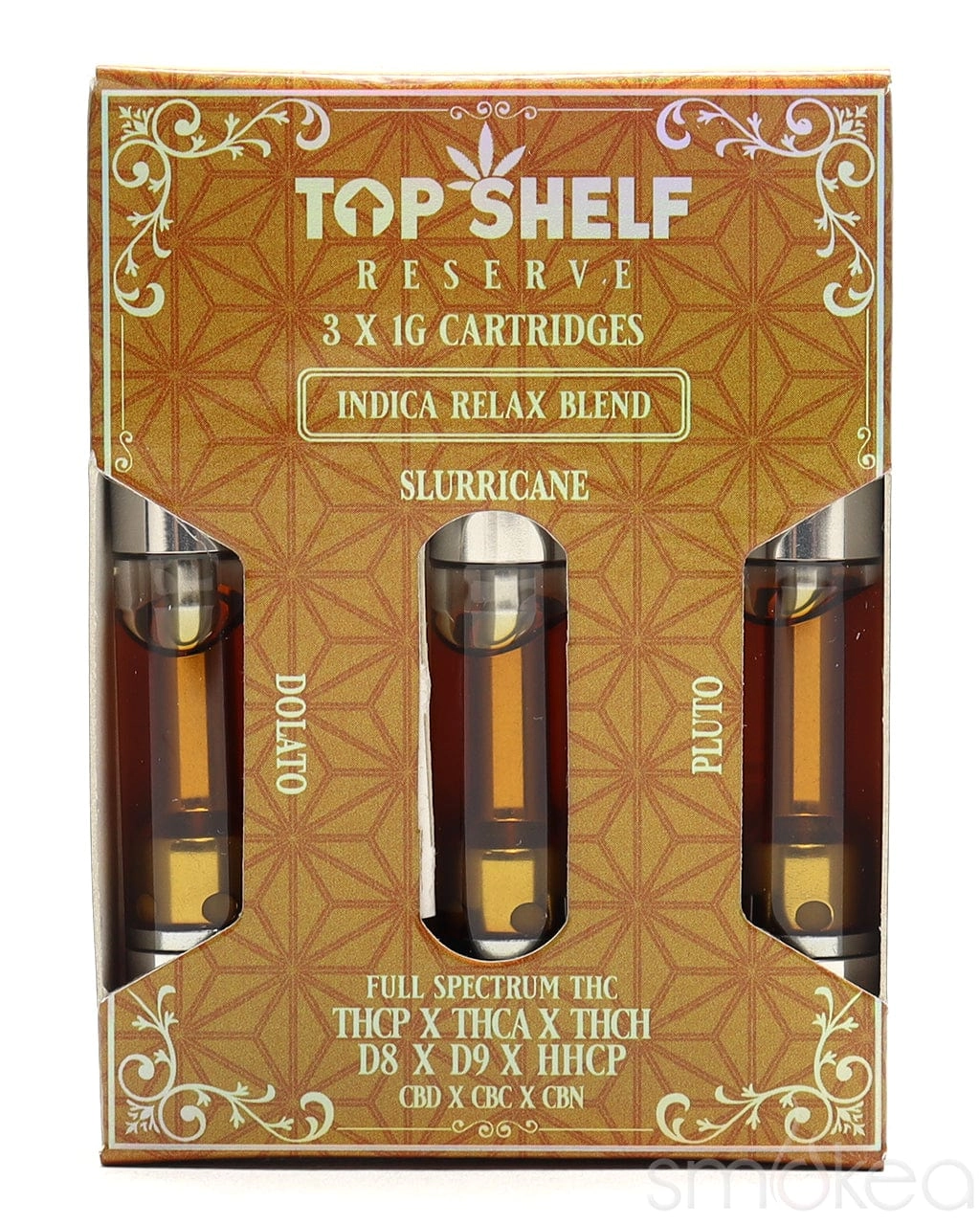 Top Shelf Hemp "Relax" 2.0 Blend Vape Cartridges (3-Pack)