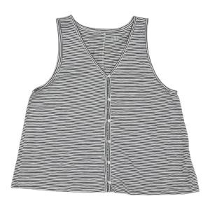 Top Sleeveless By Lands End In Black & White, Size:L