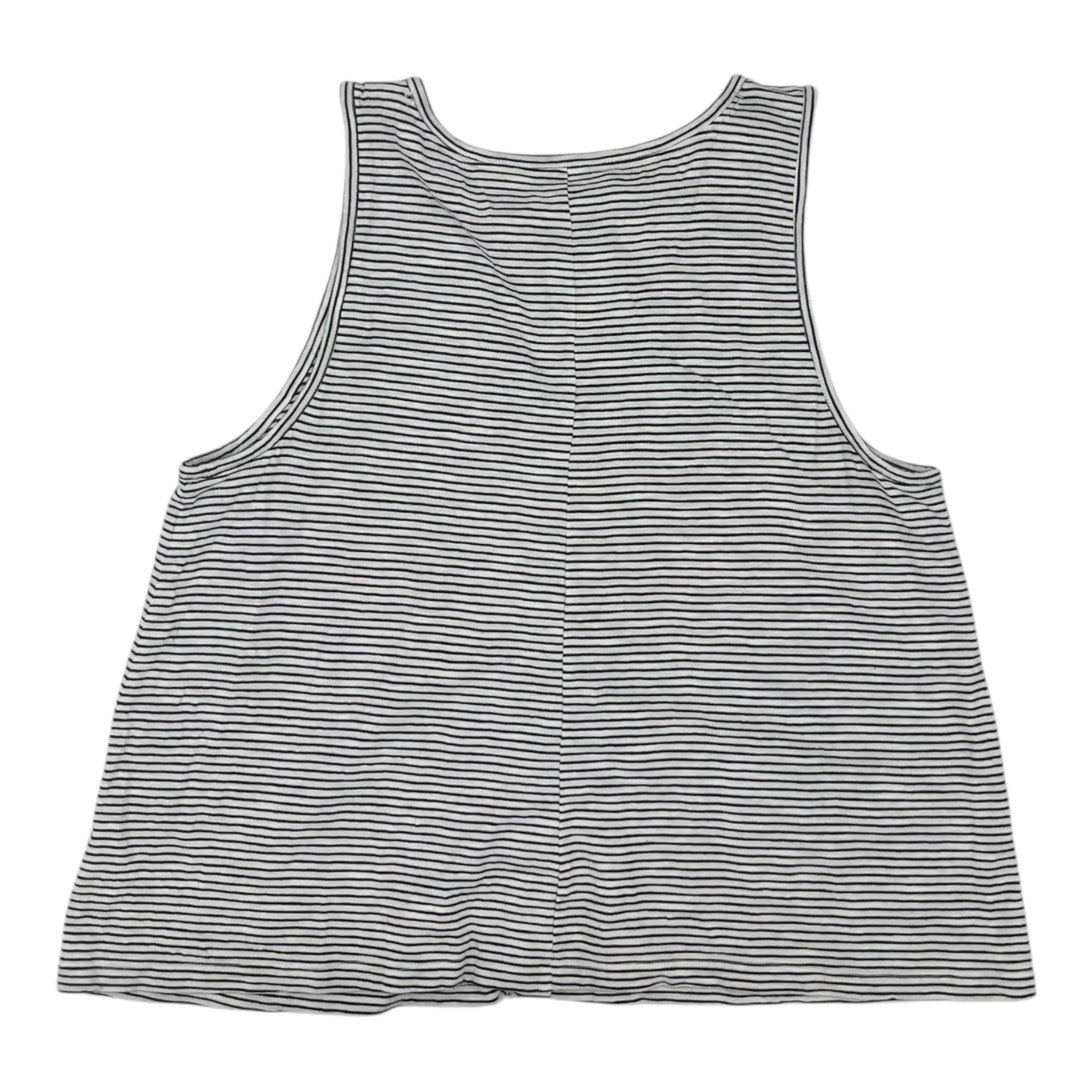 Top Sleeveless By Lands End In Black & White, Size:L