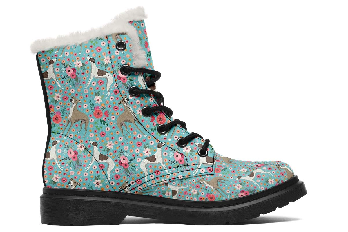 Whippet Flower Winter Boots